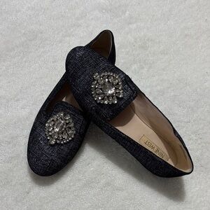 Nine West Charcoal Embellished Flats